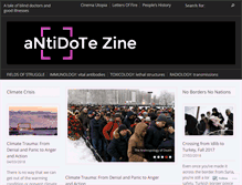 Tablet Screenshot of antidotezine.com